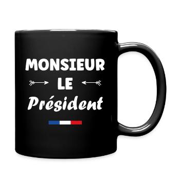 president - Full Colour Mug - black - Right