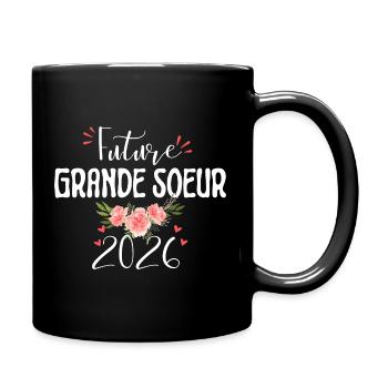 Futur Big Sister 2026 Pregnancy Announcement - Mug uni - noir - Droite