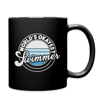 Schwimmen Wassersport Schwimmer Geschenke - Tasse einfarbig - Schwarz - Rechts