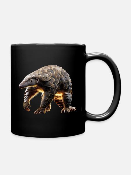 Pangolin Pangolin Pomme de pin Pangolins - Mug uni - noir