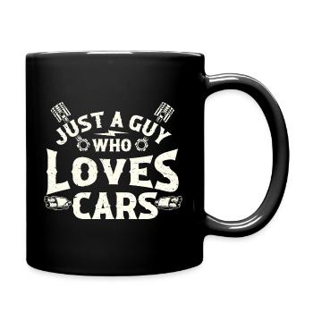 Just A Guy Who Loves Cars Racing Drift Muscle Auto - Full Colour Mug - black - Right