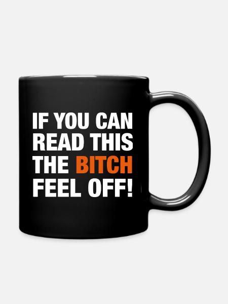 Motorcyclist Passenger - Full Colour Mug - black