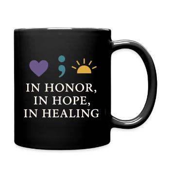 Suicide Loss Marche de souvenir Suicide - Mug uni - noir - Droite