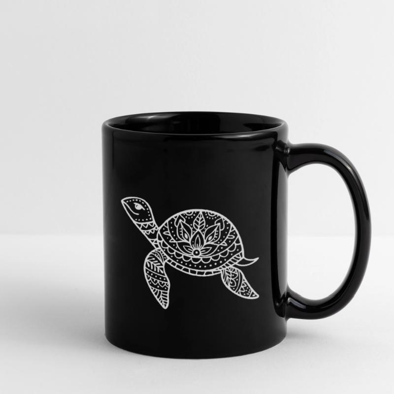 Boho turtle with pattern shell Full Colour Mug