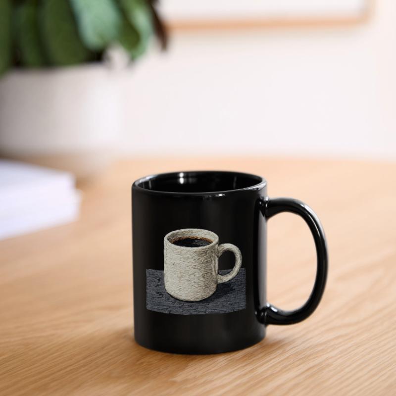 Embroidered mug filter coffee slow coffee (printed) Full Colour Mug