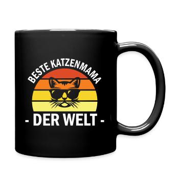 Cat Mom Gifts Cat Mom Cat Lover - Full Colour Mug - black - Right