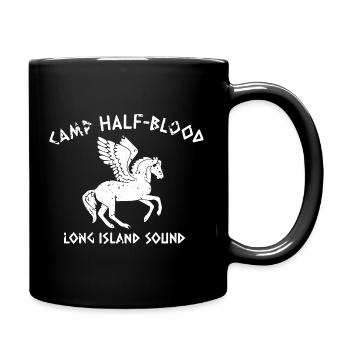 Camp Halfblood Long Island Sound Halbblut - Tasse einfarbig - Schwarz - Rechts
