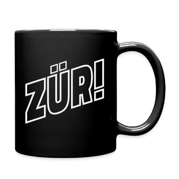 ZÜRI - Tasse einfarbig - Schwarz - Rechts