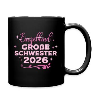 Grande Sœur Bébé Grosse 2026 - Mug uni - noir - Droite