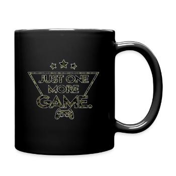 Just_one_more_game_ _camouflage_style_ - Mug uni - noir - Droite