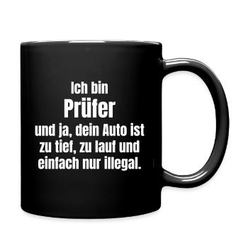 Je suis inspecteur de voiture trop profond - Mug uni - noir - Droite