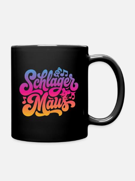 Schlager Maus - Schlagermaus - Schlagermusik - Tasse einfarbig - Schwarz