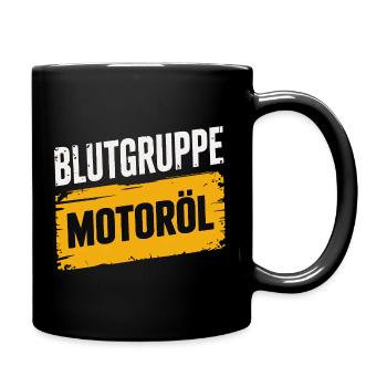 Groupe sanguin : conception du tournevis à huile moteur - Mug uni - noir - Droite