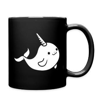 narval - Mug uni - noir - Droite