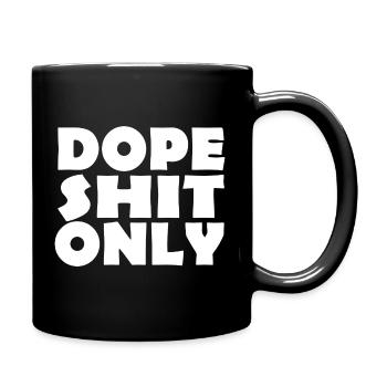 SHIT - Tasse einfarbig - Schwarz - Rechts