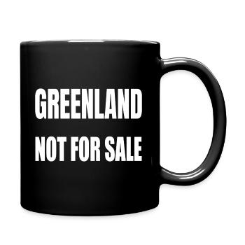 Groenland Non à vendre - Mug uni - noir - Droite