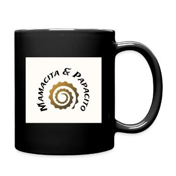 M&P-Logo - Tasse einfarbig - Schwarz - Rechts