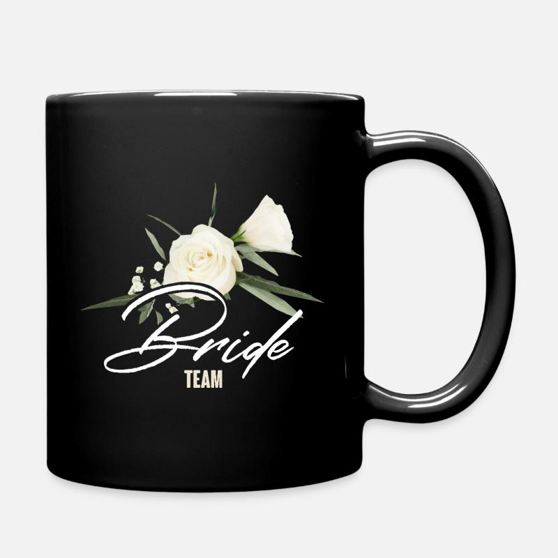 Team bride - Tasse einfarbig - Schwarz