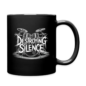 Drummer Drumset Design - Full Colour Mug - black - Right