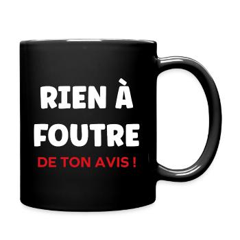 Ist mir scheißegal. - Tasse einfarbig - Schwarz - Rechts