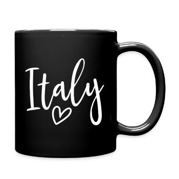Italie – cœur de femmes, amour pour l’Italie - Mug uni - noir - Droite