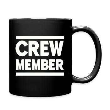 crew member - Full Colour Mug - black - Right