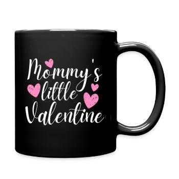 Mommy's Little Valentine - Full Colour Mug - black - Right