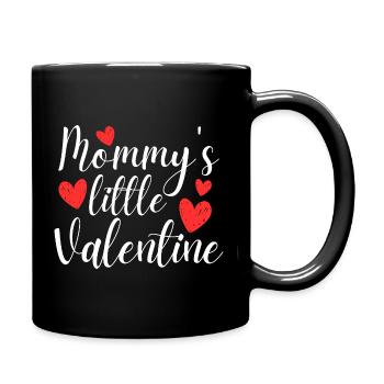 Mommy's Little Valentine - Full Colour Mug - black - Right