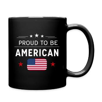 Americana Flag Pride Graphic - Mug uni - noir - Droite
