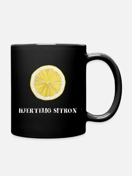 hearty_lemon - Full Colour Mug - black