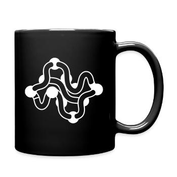 Chaîne moléculaire de repliement des protéines - Mug uni - noir - Droite