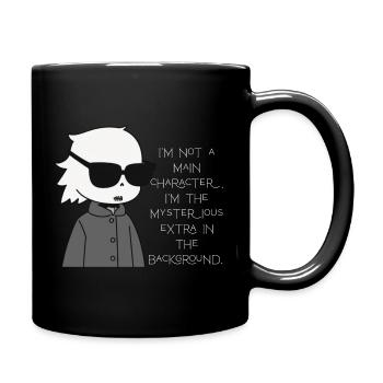 Extra Mysterious in the Background - Full Colour Mug - black - Right