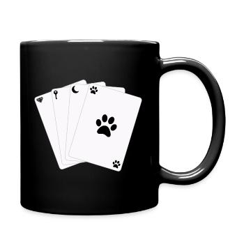 Cards Kartenspiel Game of Life Symbols - Tasse einfarbig - Schwarz - Rechts
