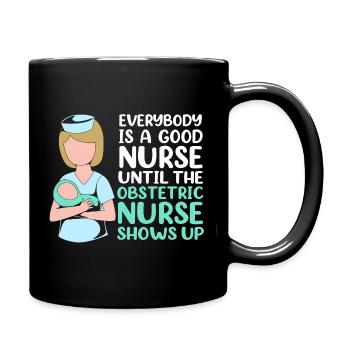 Hôpital de grossesse infirmier - Mug uni - noir - Droite