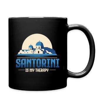 Santorini - Full Colour Mug - black - Right