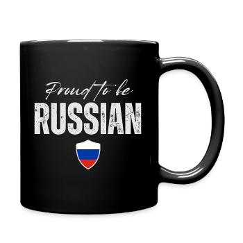 Proud Russian, made in Russia - Full Colour Mug - black - Right