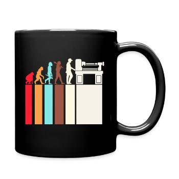 Locksmith Mechanic CNC Mechanical Engineering - Full Colour Mug - black - Right