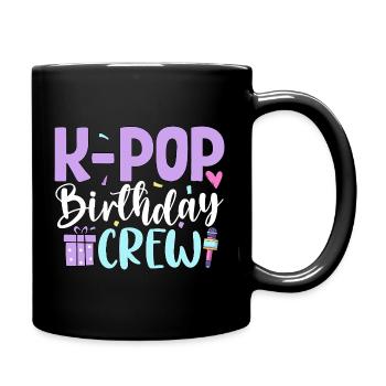 K Pop Birthday Crew - Full Colour Mug - black - Right