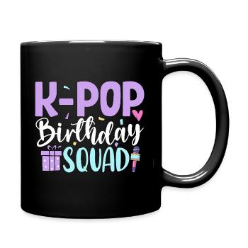K Pop Birthday Squad - Full Colour Mug - black - Right