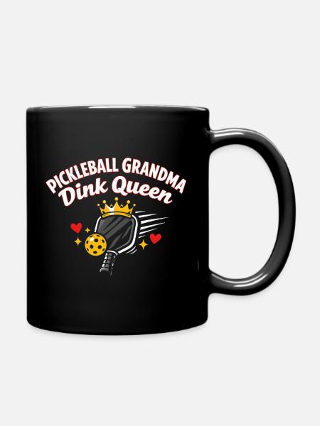 Grand-mère Dink Reine du pickleball Drôle - Mug uni - noir