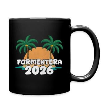 Formentera 2026 - Tasse einfarbig - Schwarz - Rechts