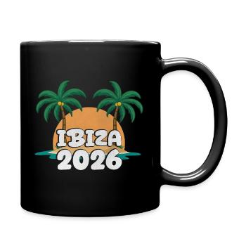 Ibiza 2026 - Tasse einfarbig - Schwarz - Rechts