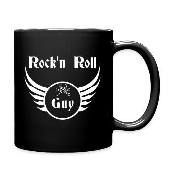 Guy Rock and Roll Ailes de Crâne Blanc - Mug uni - noir - Droite