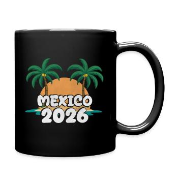 Mexiko 2026 - Tasse einfarbig - Schwarz - Rechts