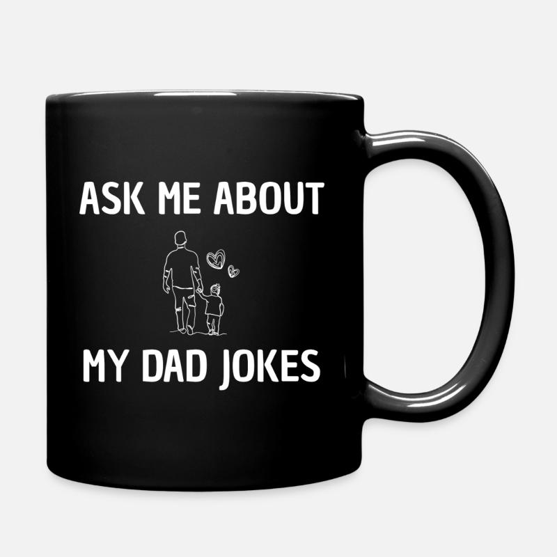 Demandez-moi des blagues de papa - Mug uni - noir