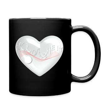 KLARHEIT – Der Blick nach innen - Tasse einfarbig - Schwarz - Rechts