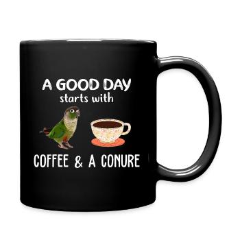 Conure Coffee Morning Tee - Full Colour Mug - black - Right
