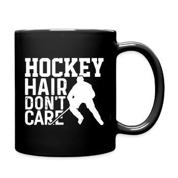 Hockey Hair s’en fiche - Mug uni - noir - Droite