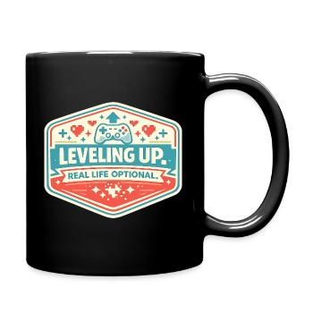 Level Up - Full Colour Mug - black - Right