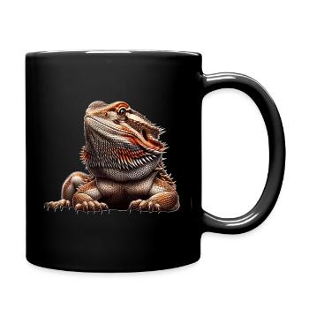 Bearded dragon - Full Colour Mug - black - Right